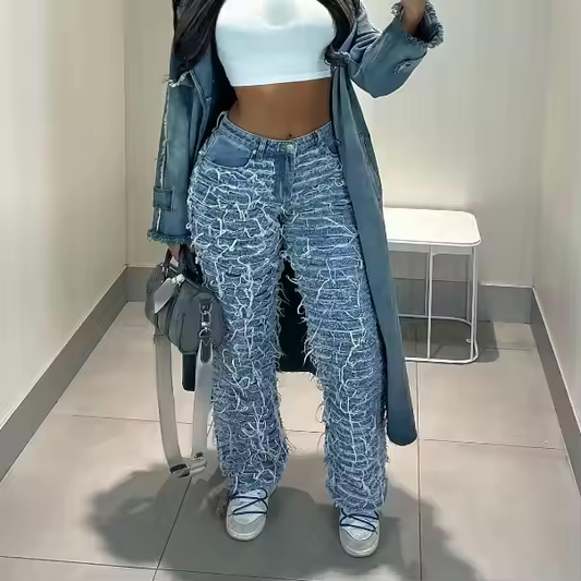BVANGIO TASSEL STRETCH JEANS