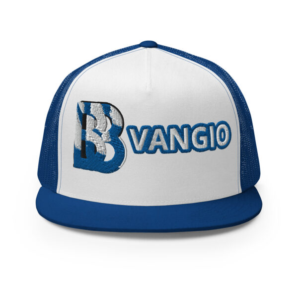 BVANGIO BLUE/ WHITE Trucker Hat - Image 43