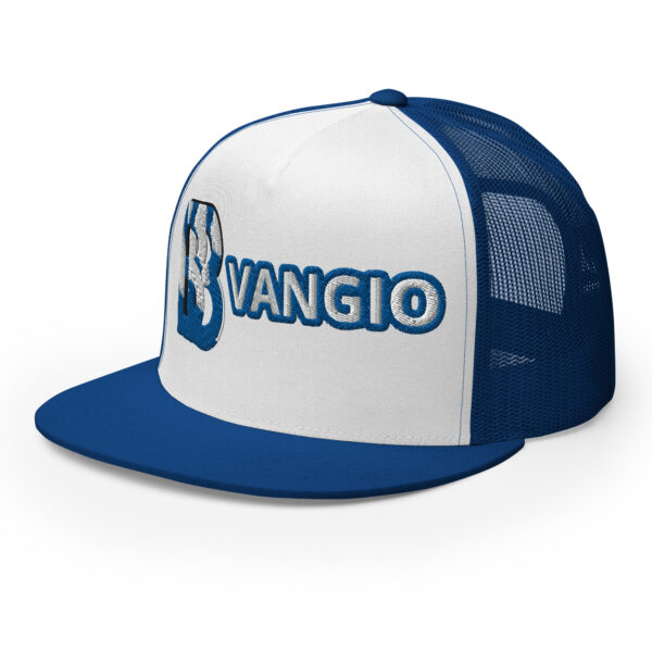 BVANGIO BLUE/ WHITE Trucker Hat - Image 46