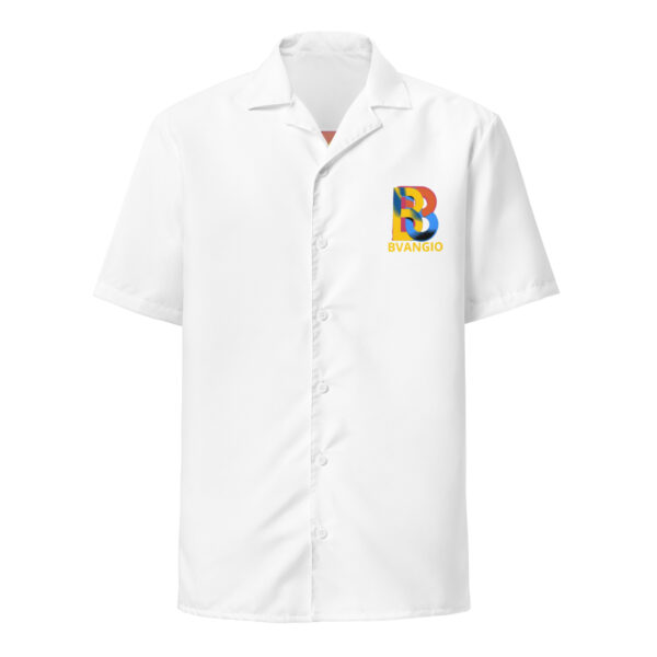 BVANGIO INTERLOCKING B'S Unisex button shirt - Image 2