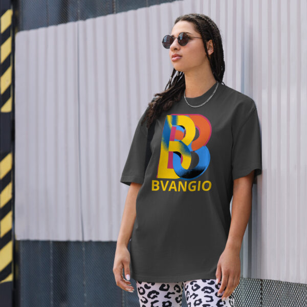 BVANGIO colored interlocking B's Oversized faded t-shirt