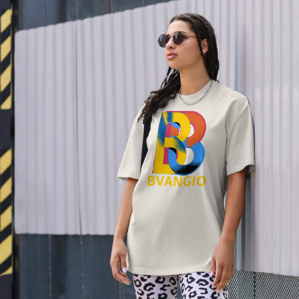 BVANGIO colored interlocking B's Oversized faded t-shirt - Image 4