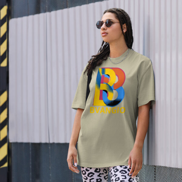 BVANGIO colored interlocking B's Oversized faded t-shirt - Image 3