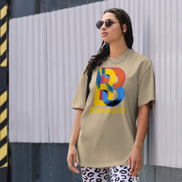 BVANGIO colored interlocking B's Oversized faded t-shirt - Image 2