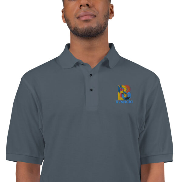 BVANGIO interlocking B Men's Premium Polo - Image 7