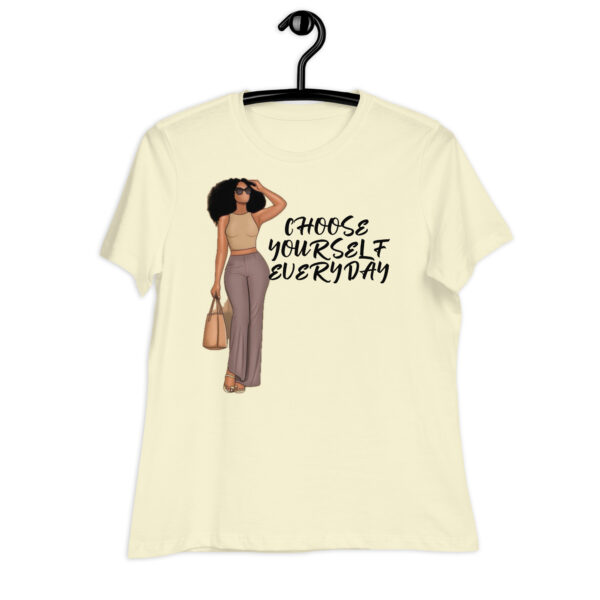 BVANGIO v Choose yourself Women's Relaxed T-Shirt - Image 133