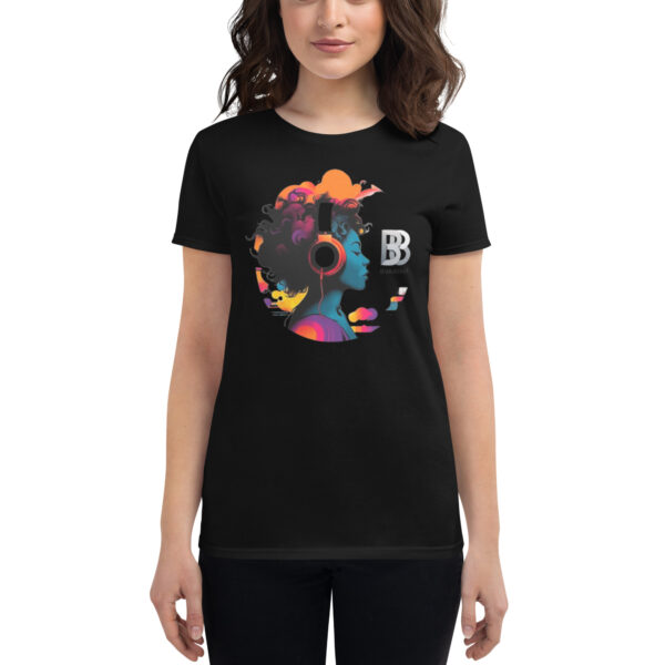 BVANGIO Headphones Women's short sleeve t-shirt - Image 2