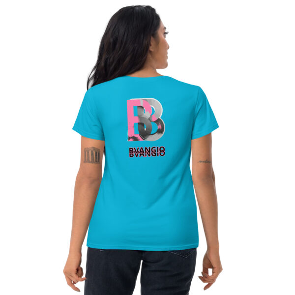 BVANGIO BLURRED BACK PINK/Women's short sleeve t-shirt - Image 10