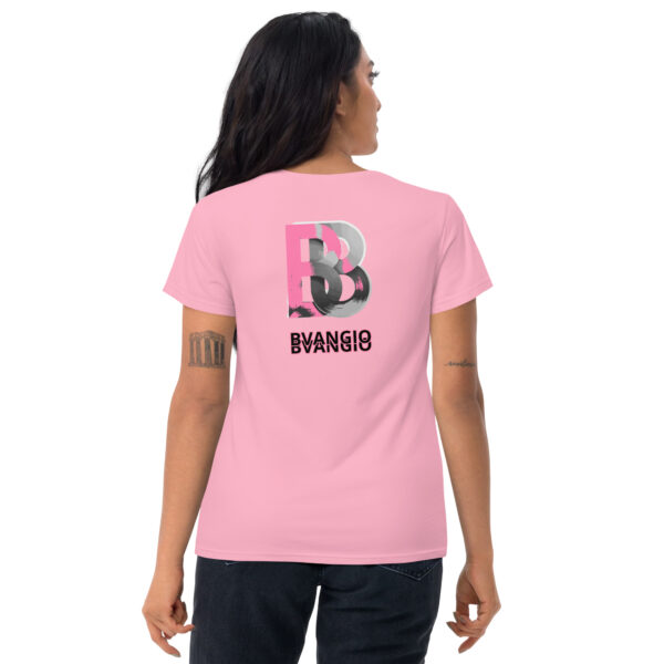 BVANGIO BLURRED BACK PINK/Women's short sleeve t-shirt - Image 12