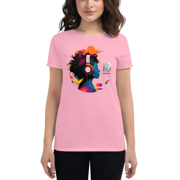 BVANGIO Headphones Women's short sleeve t-shirt - Image 6