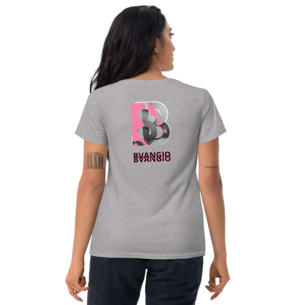 BVANGIO BLURRED BACK PINK/Women's short sleeve t-shirt - Image 8