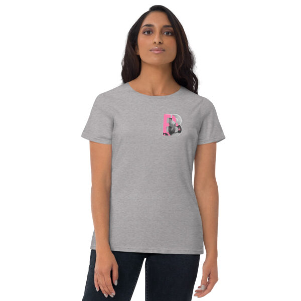 BVANGIO BLURRED BACK PINK/Women's short sleeve t-shirt - Image 7