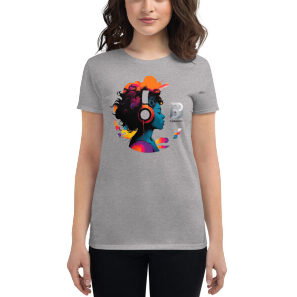 BVANGIO Headphones Women's short sleeve t-shirt