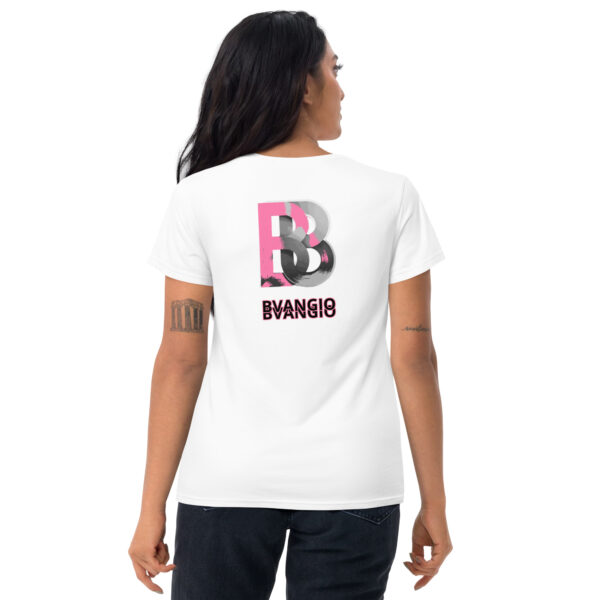 BVANGIO BLURRED BACK PINK/Women's short sleeve t-shirt - Image 14