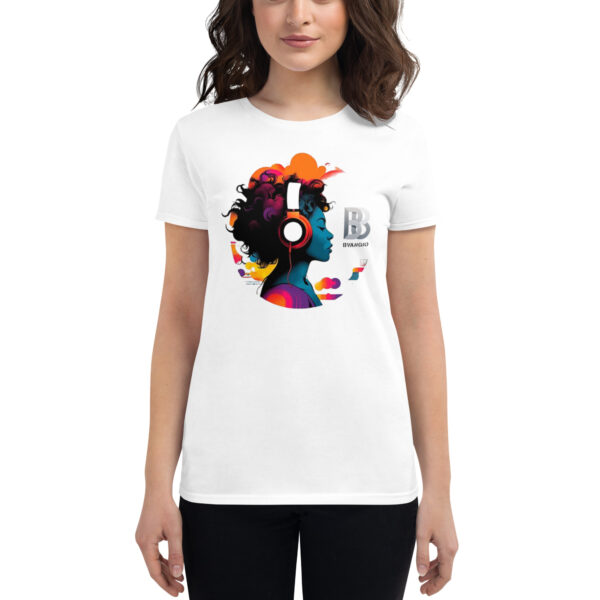 BVANGIO Headphones Women's short sleeve t-shirt - Image 7